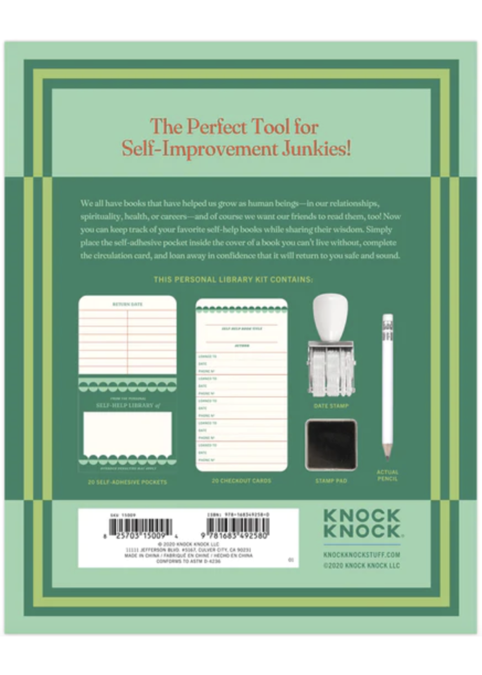 Knock Knock Personal Library Kit Self-Help Edition