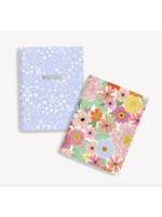 Linden Paper Co Blue Mini Floral and Summer Floral Pocket Notebook Set