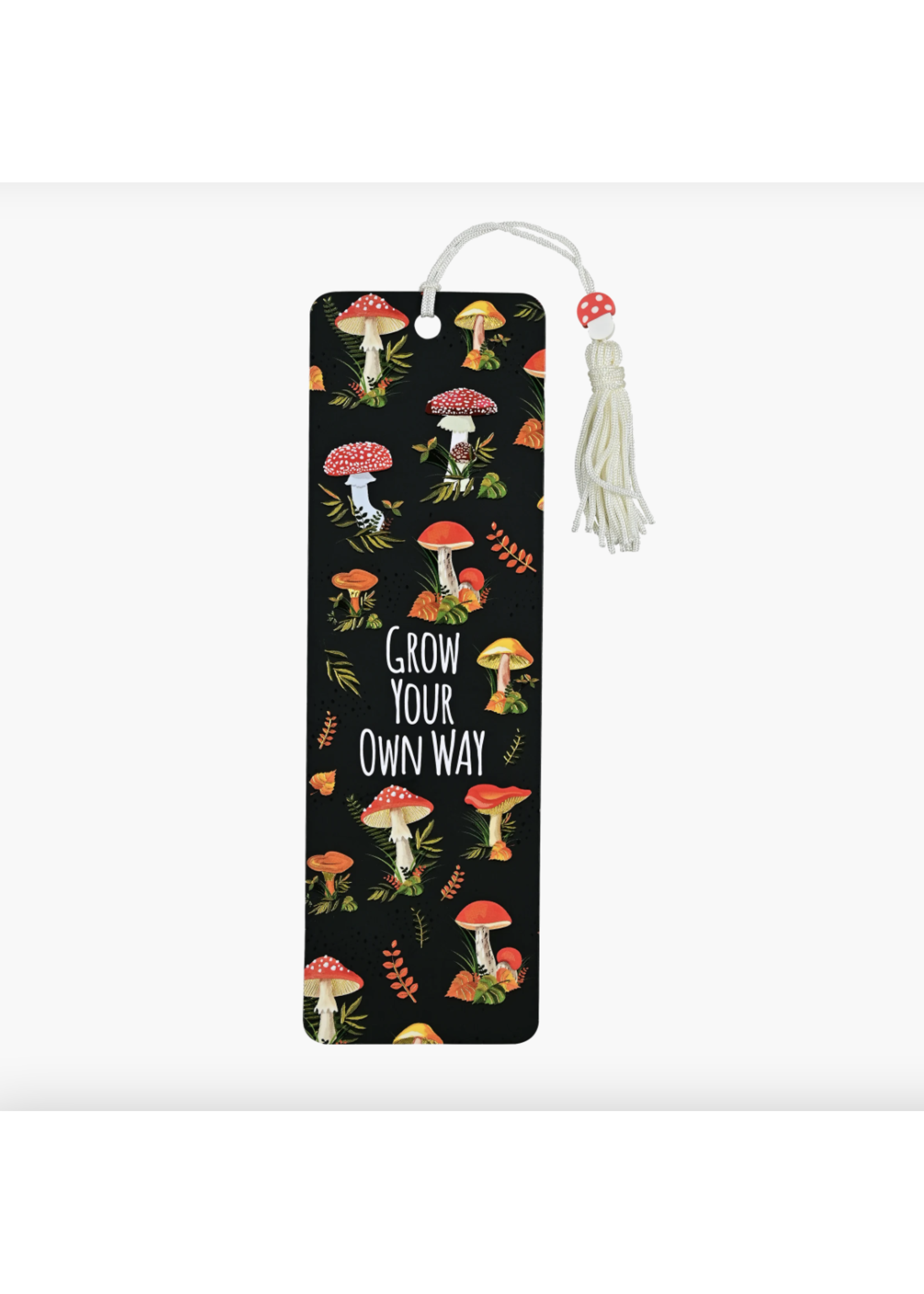 Peter Pauper Press Beaded Bookmark: Mushrooms Grow Your Own Way