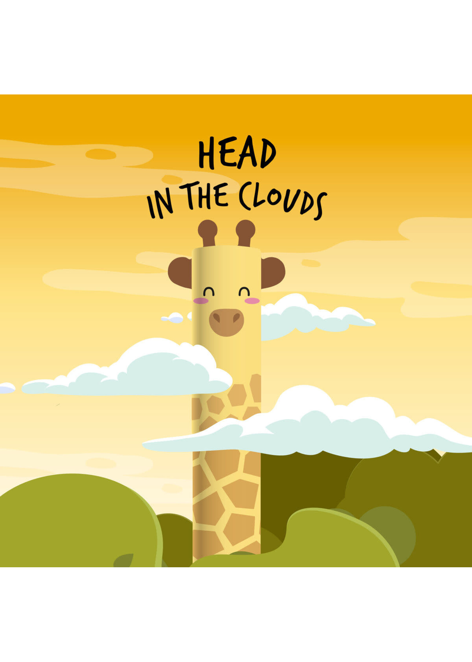 Legami Head in the Clouds Giraffe Erasable Pen Black Ink