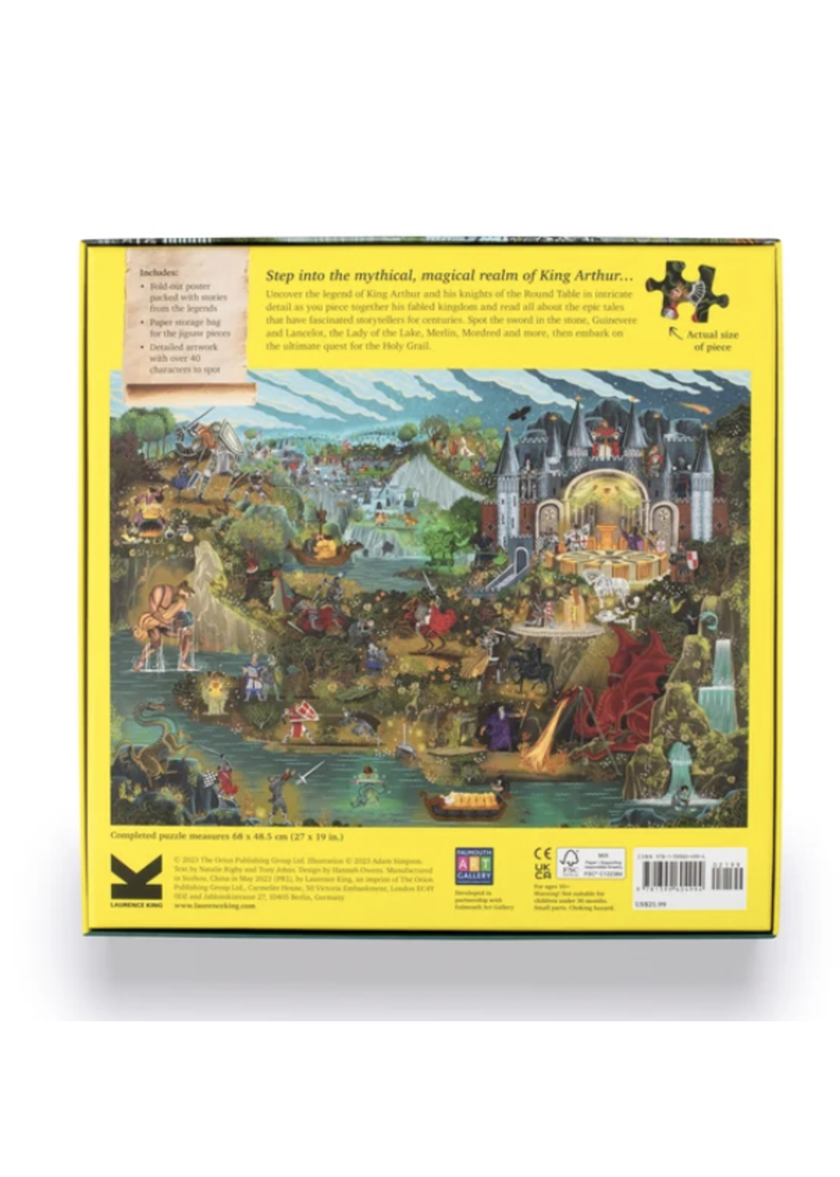 Laurence King World of King Arthur 1000 pieces Puzzle
