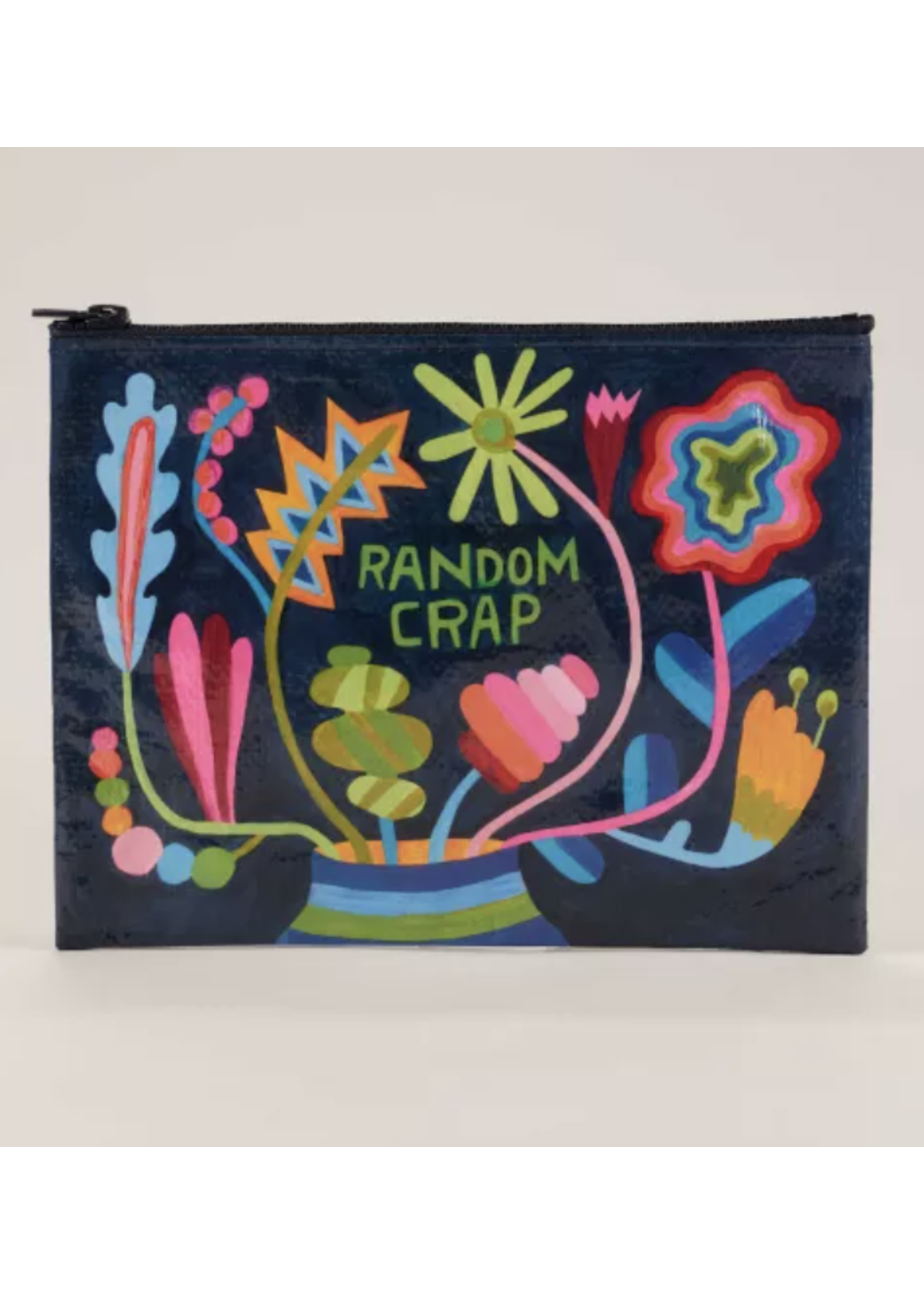 Blue Q Random Crap Floral Zipper Pouch