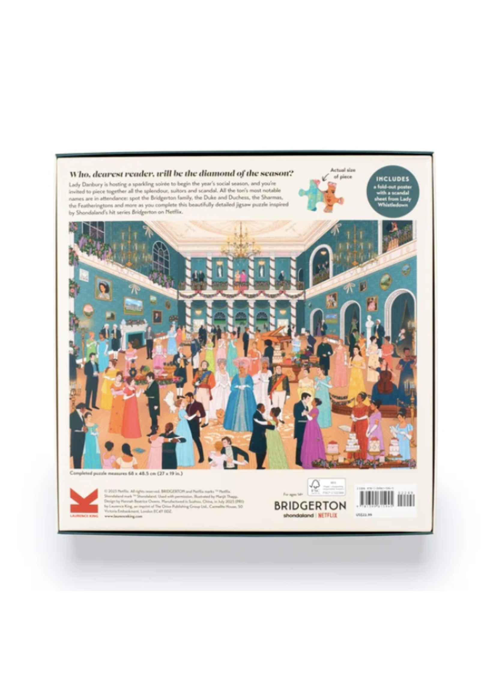 Laurence King World of Bridgerton 1000 pieces Puzzle