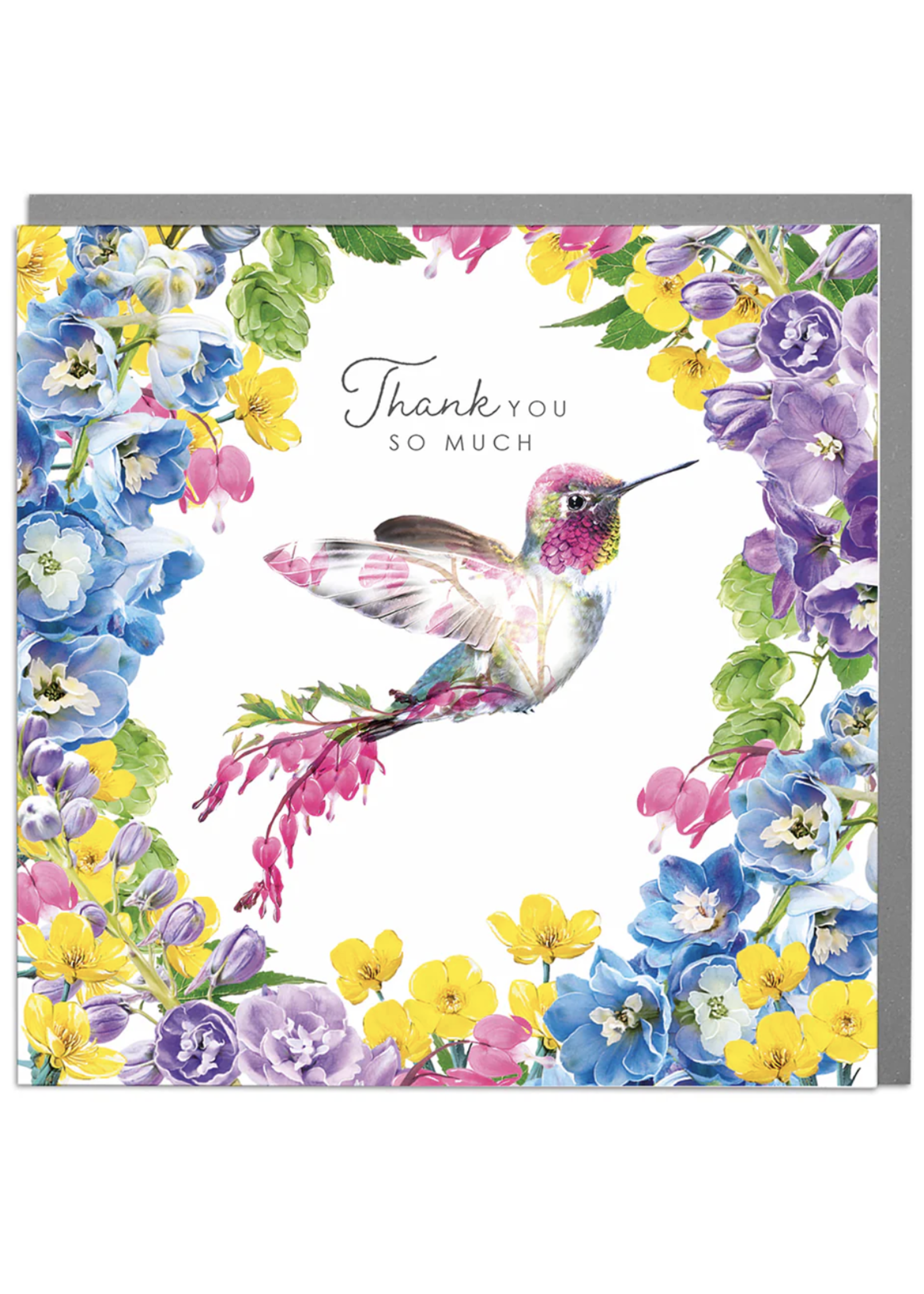 Lola Design Ltd Thank You So Much Hummingbird Notecards Pack of 6