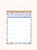 Studio Oh! Dog Days Bamboo Hanger 2025 Calendar