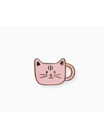 Desk of Sandra Cat Mug Enamel Pin