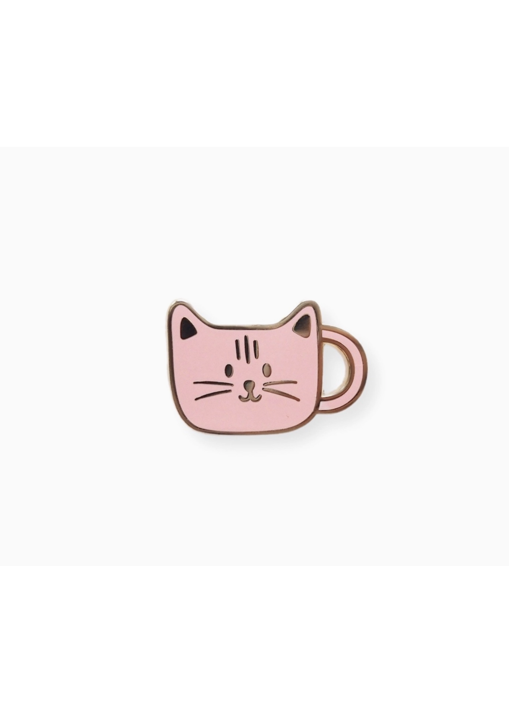 Desk of Sandra Cat Mug Enamel Pin