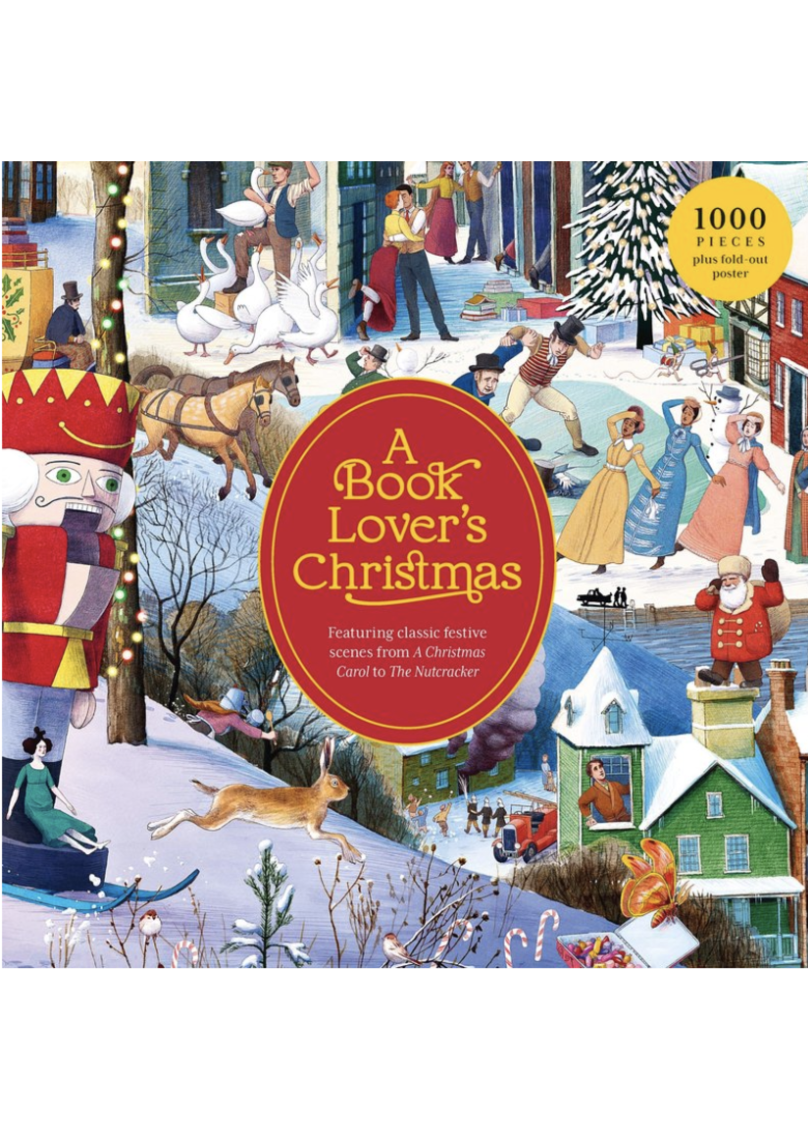 Laurence King A Book Lover's Christmas 1000 Puzzle