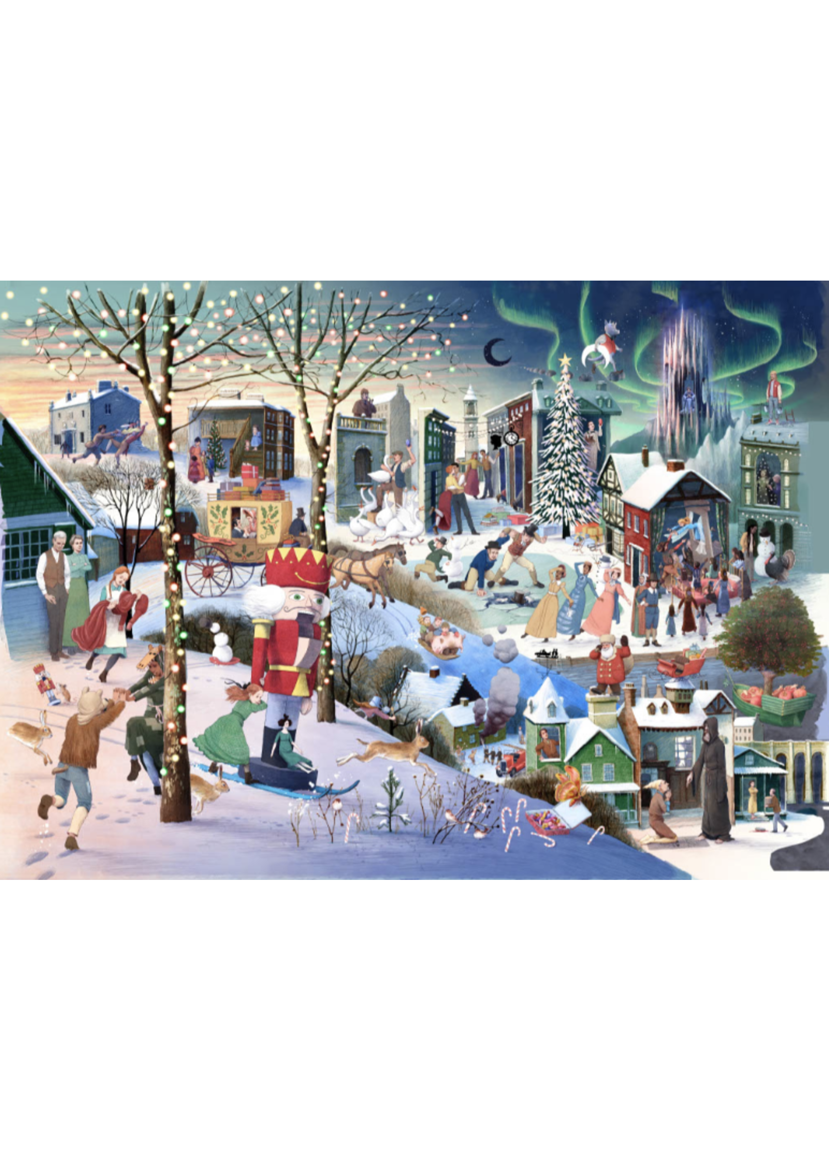 Laurence King A Book Lover's Christmas 1000 Puzzle