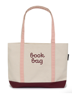 Out of Print Book Bag Zippered Boat Tote Bag