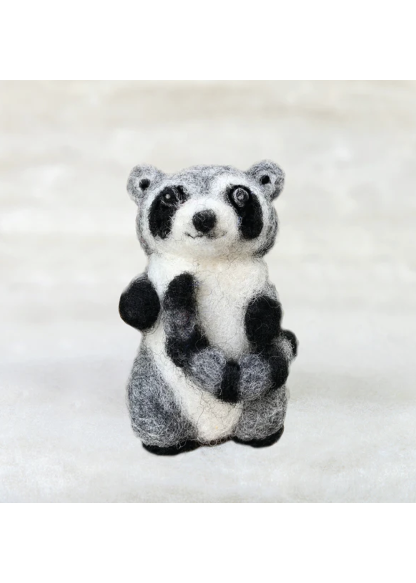 Spectacled Bear Raccoon Felti Ornament