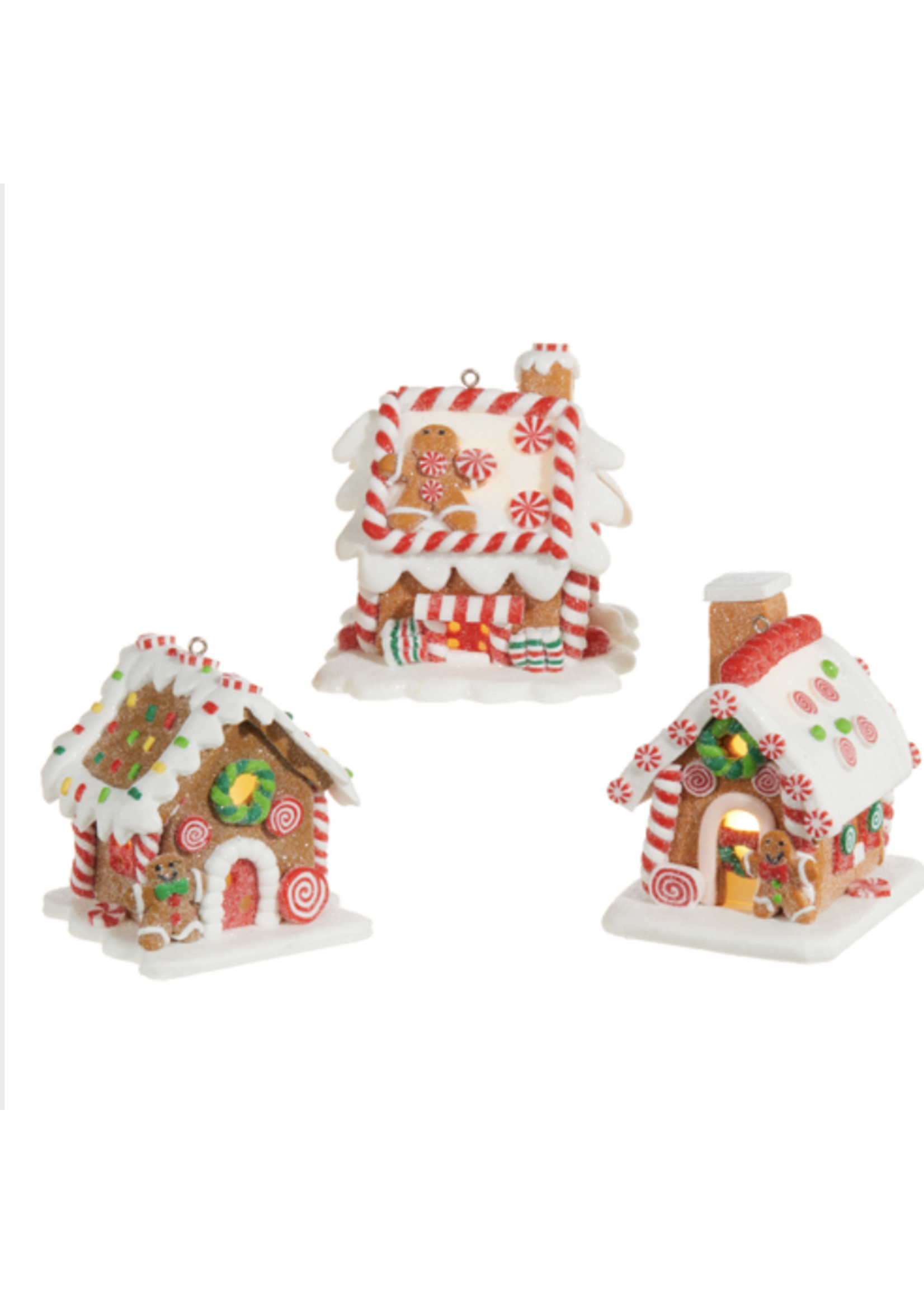 Raz Lighted Gingerbread House Ornament