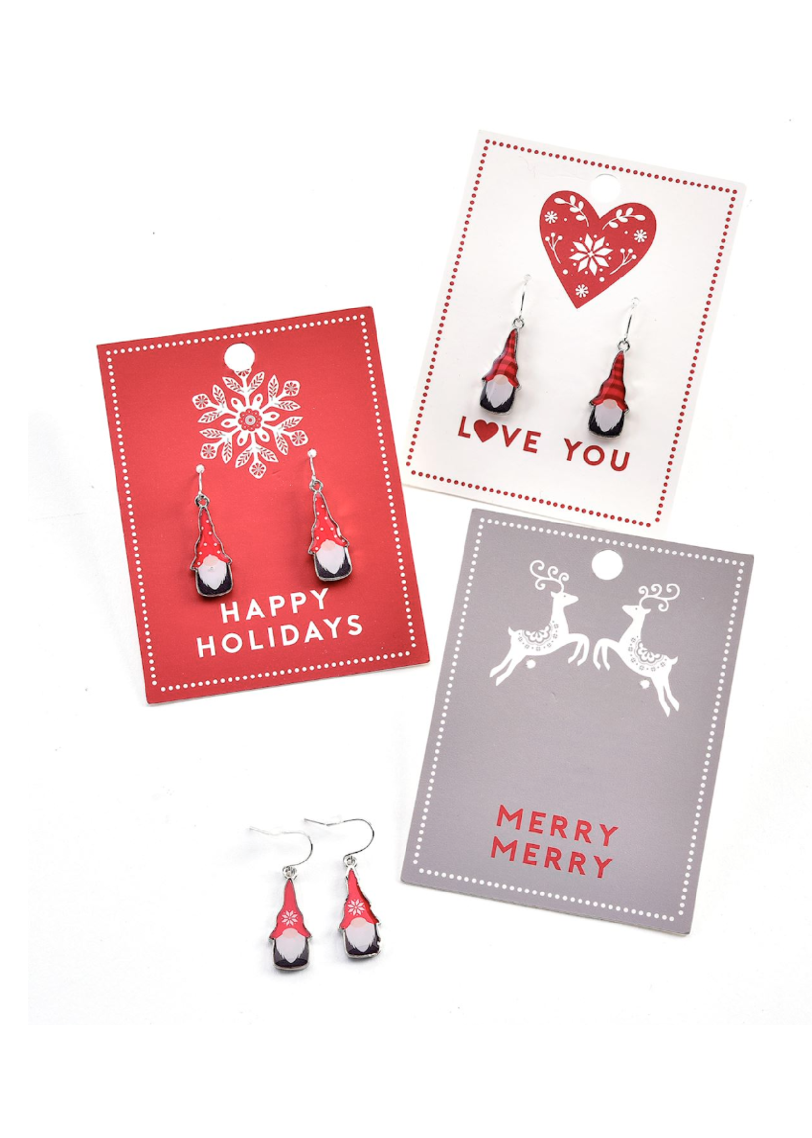 Giftcraft Christmas Gnome Earrings