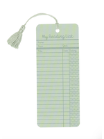 Out of Print My Reading List Lime Green Bookmark