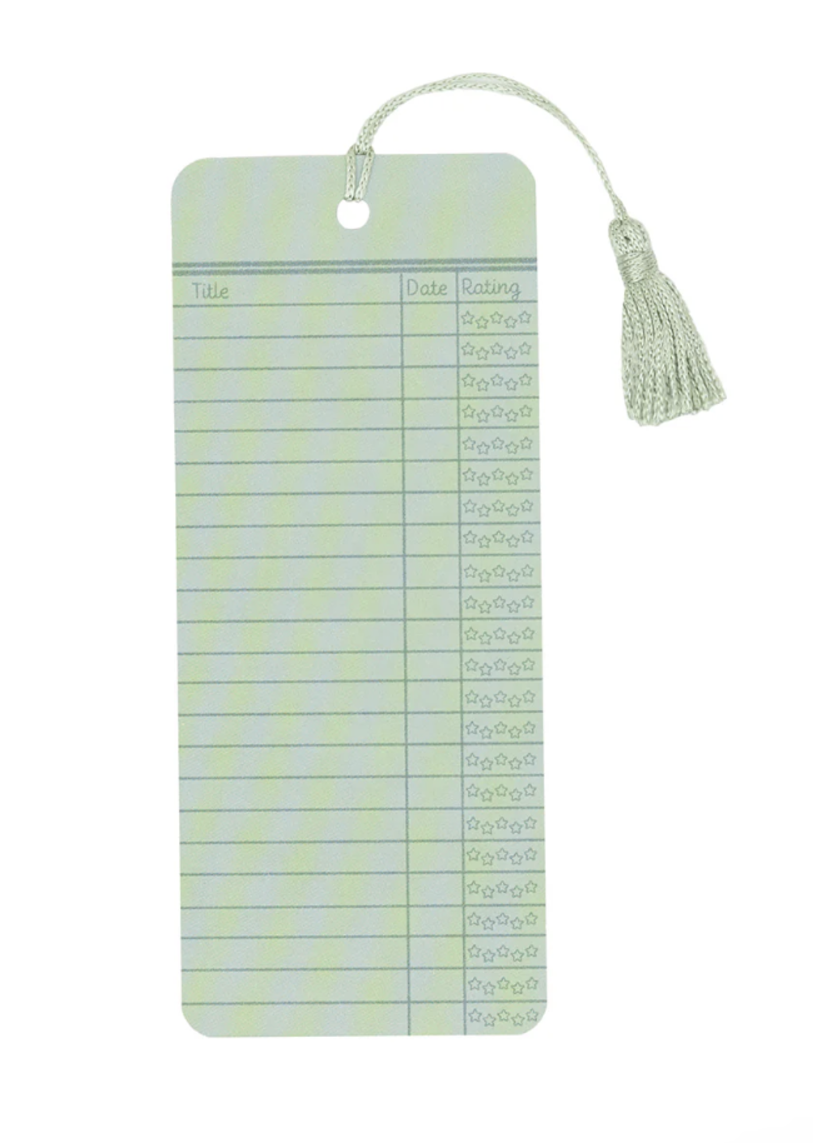 Out of Print My Reading List Lime Green Bookmark