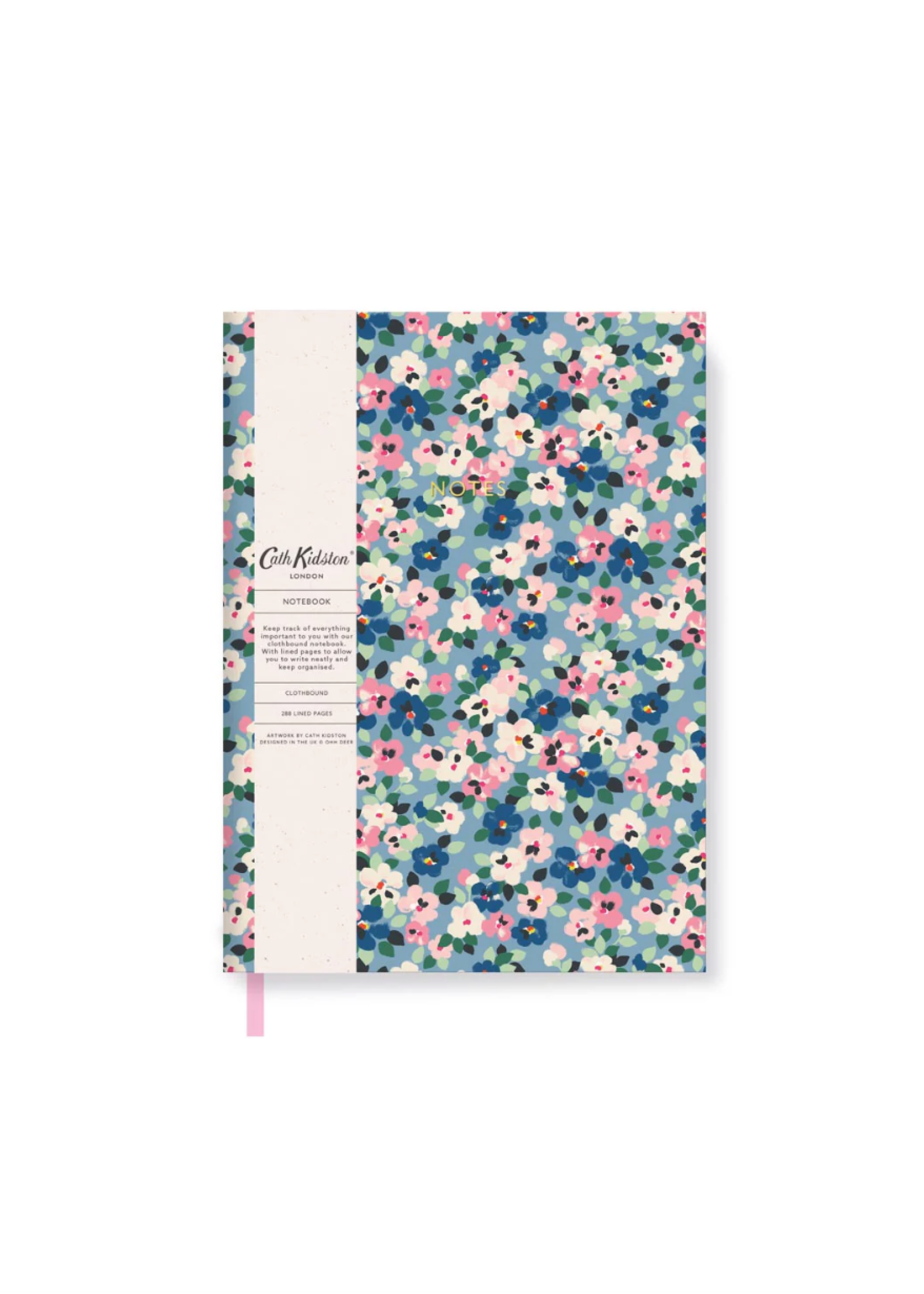 Cath Kidston Cath Kidston Painted Pansies Linen Notebook