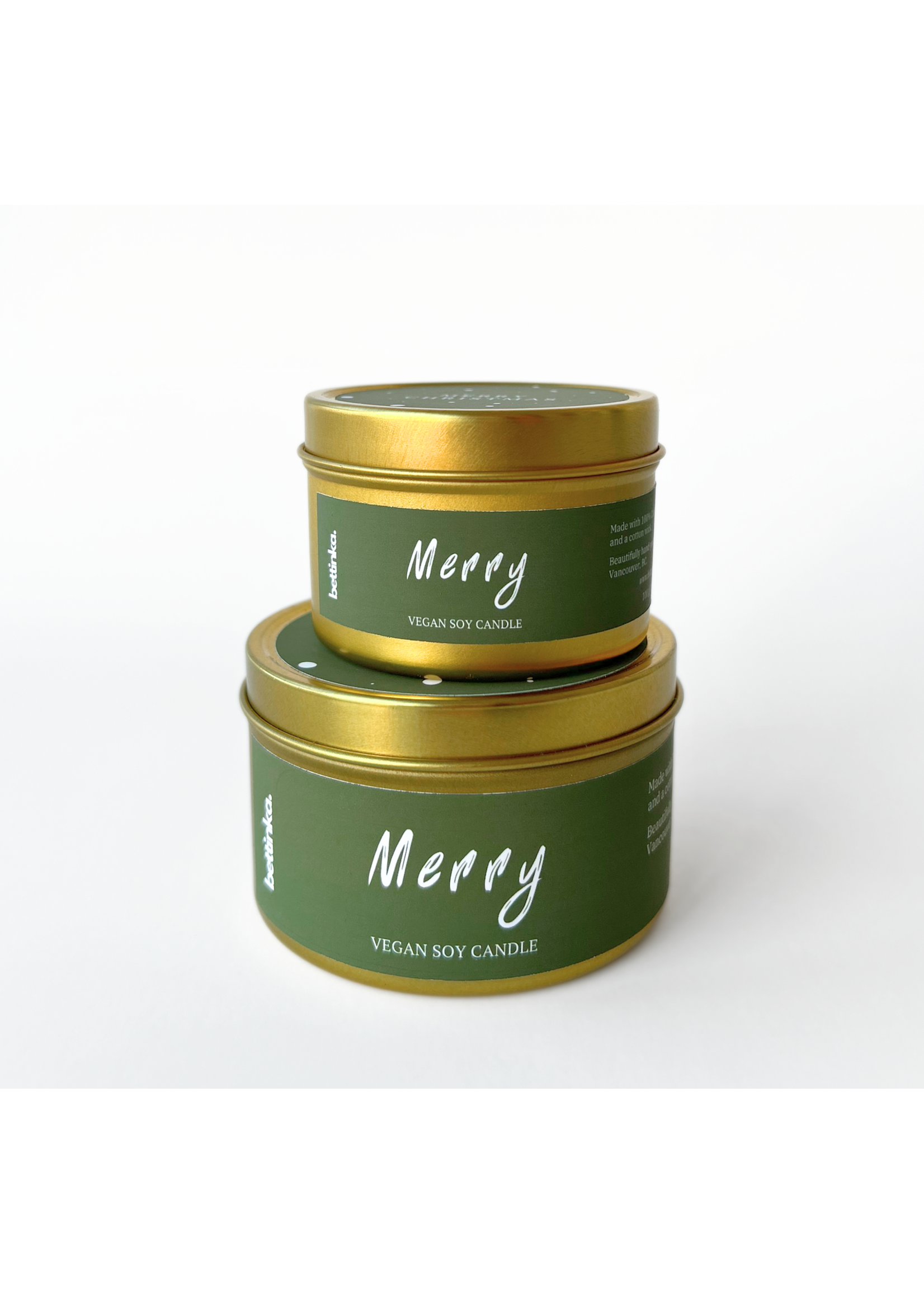 Bettinka Merry Christmas  Large 200g Candle