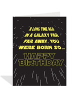 Halfpenny Star Wars Bday Greeting Card