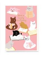Noi Publishing Cats Reading Lovely Birthday