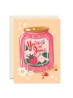 Inkwell Cards You're My Jam Jar Strawberry