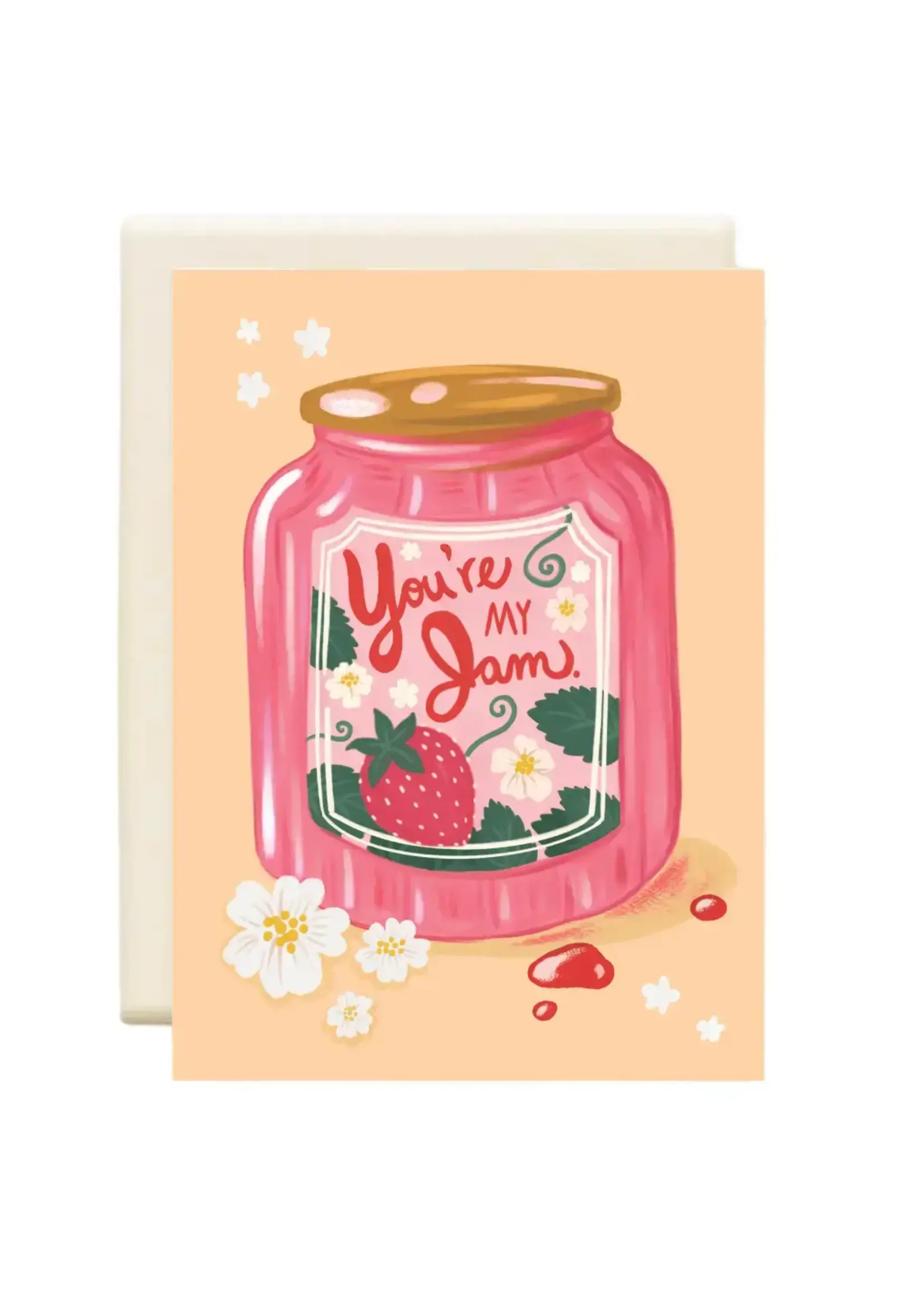 Inkwell Cards You're My Jam Jar Strawberry