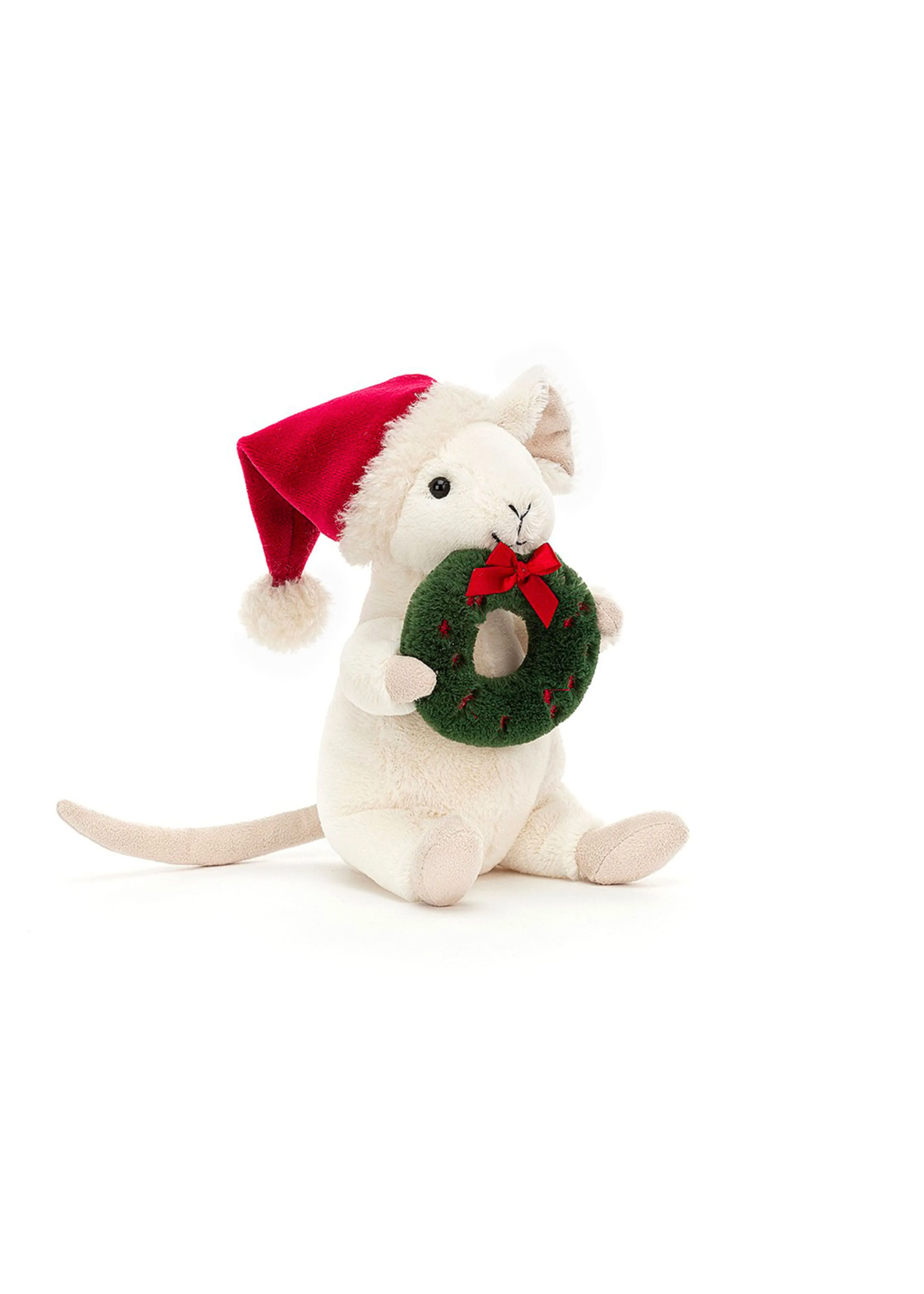Jellycat Merry Mouse with Wreath Plush Jellycat