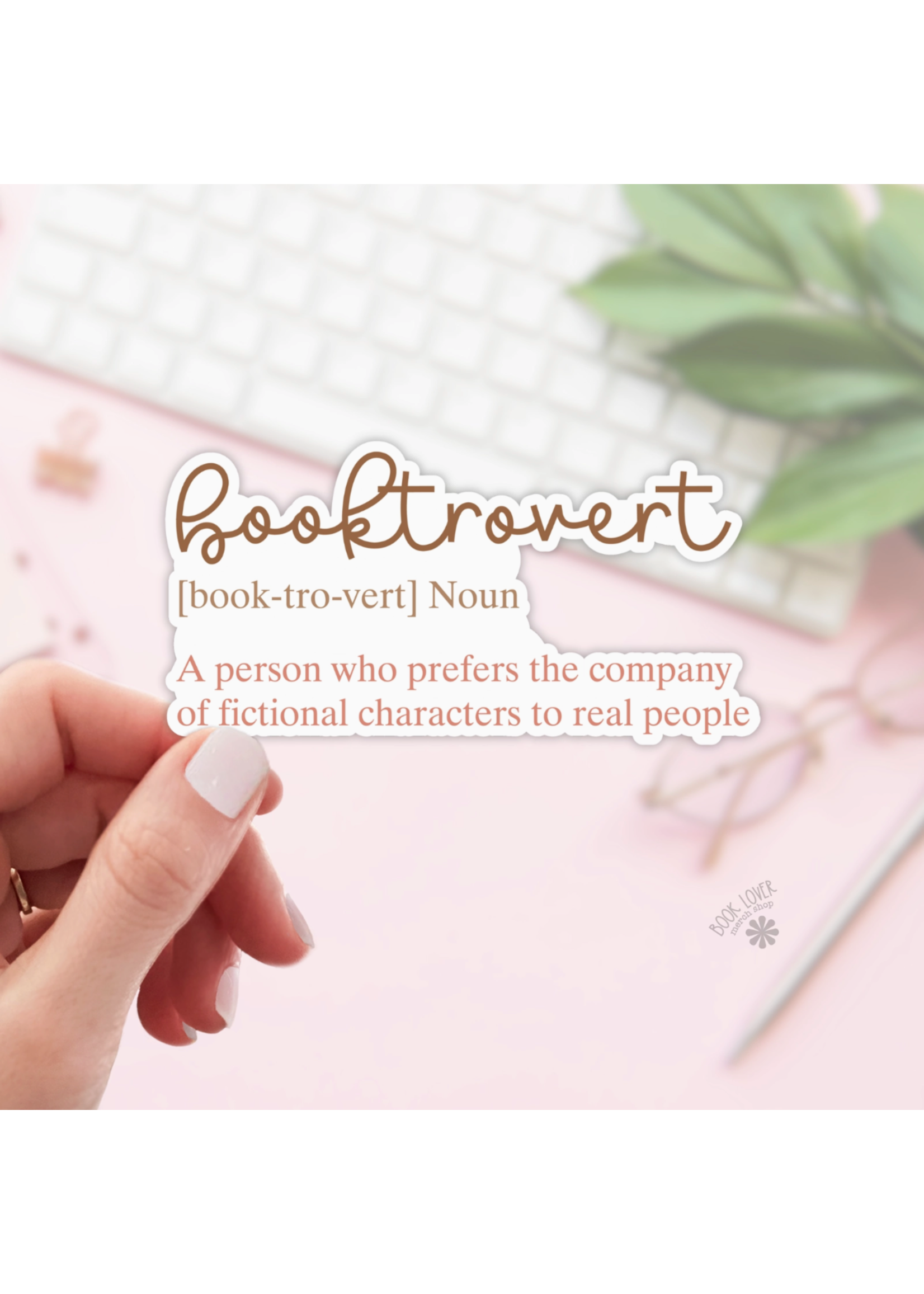 Book Lover Merch Shop Booktrovert Sticker