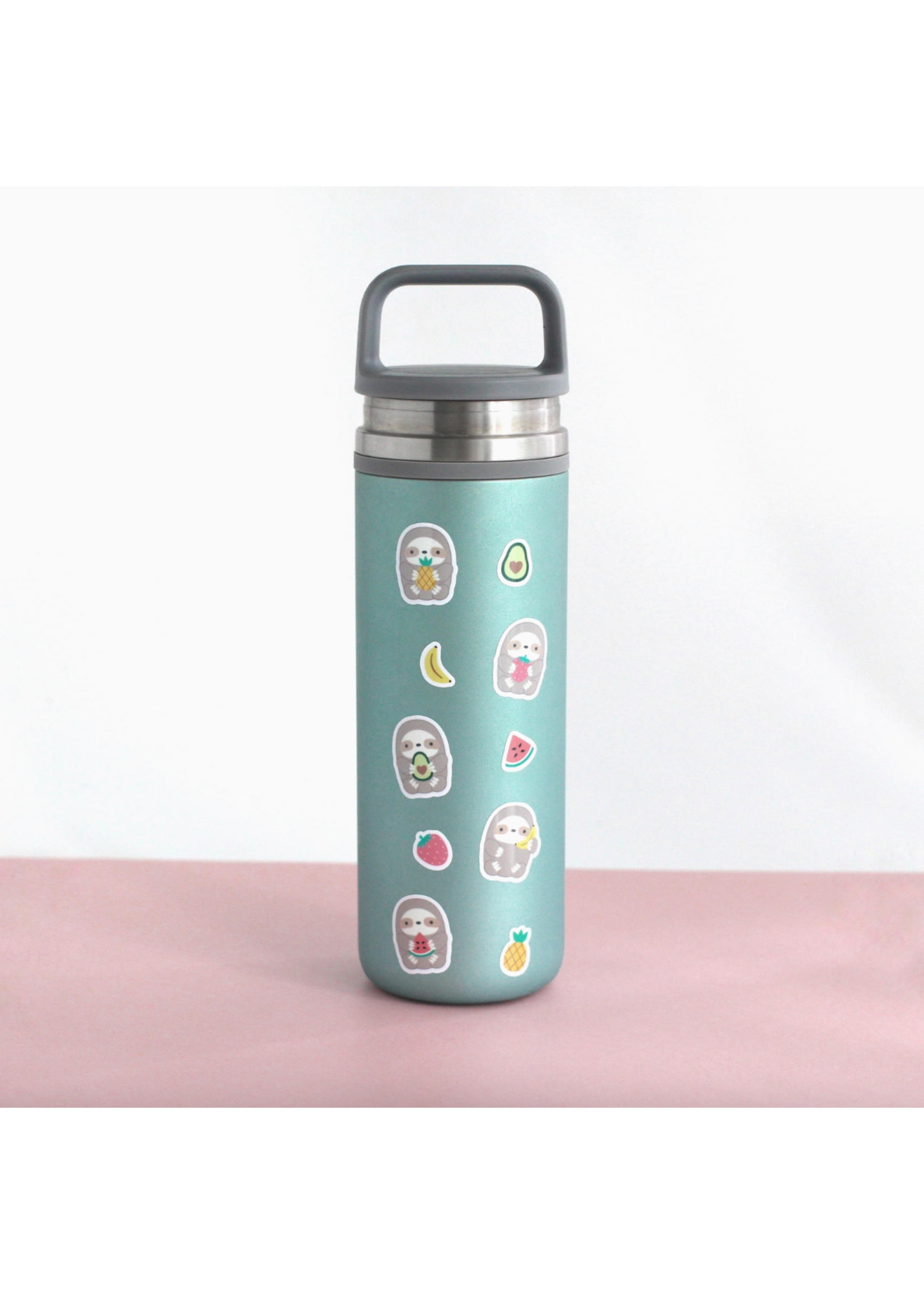 Wild Whimsy Woolies Fruit Sloth Sticker Sheet