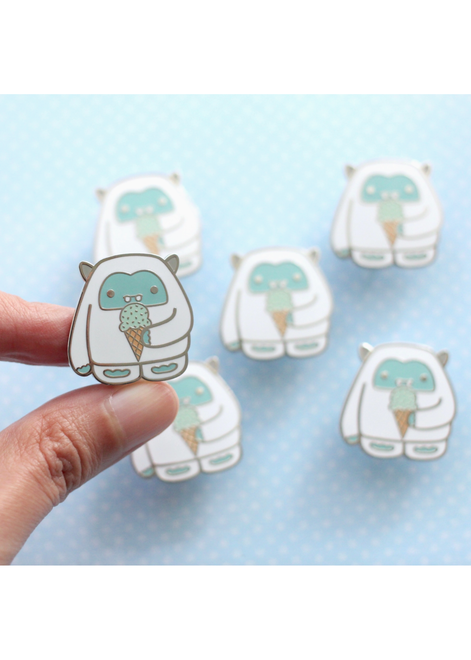 Wild Whimsy Woolies Yeti Enamel Pin