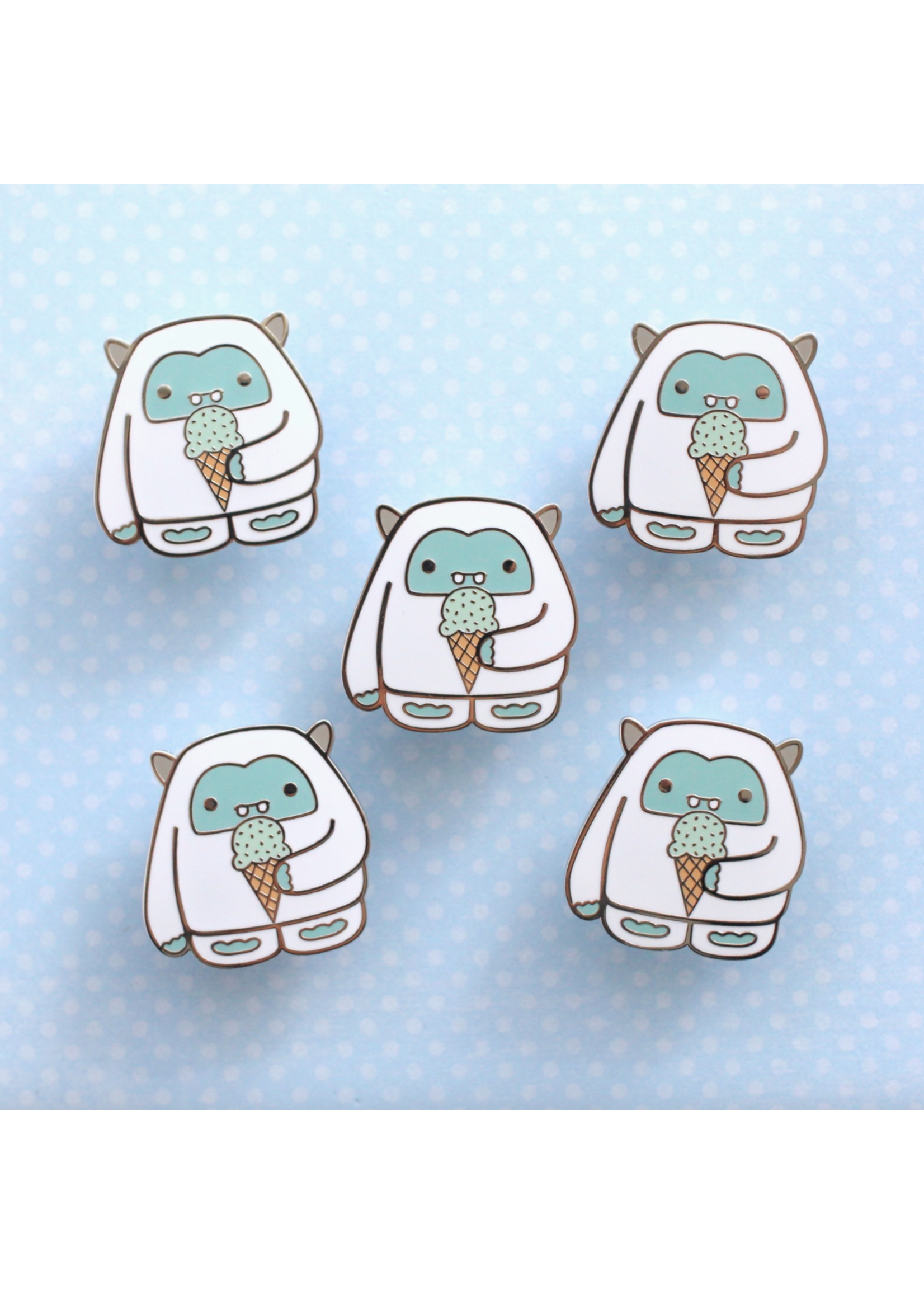 Wild Whimsy Woolies Yeti Enamel Pin