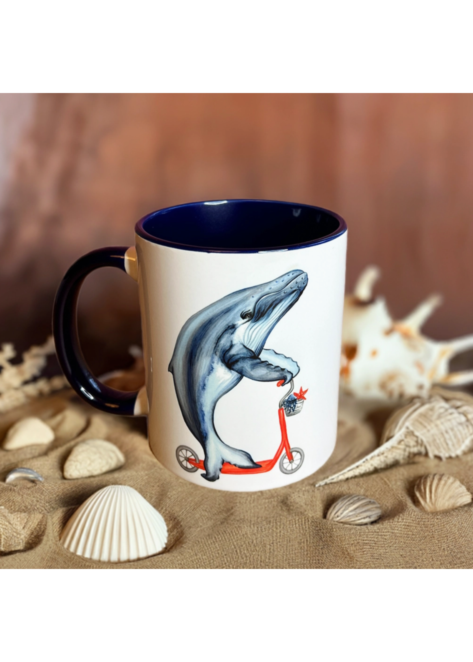Sardines Studio Whale Riding a Bike