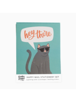 Pedaller Designs Cat Hey There Stationery Set