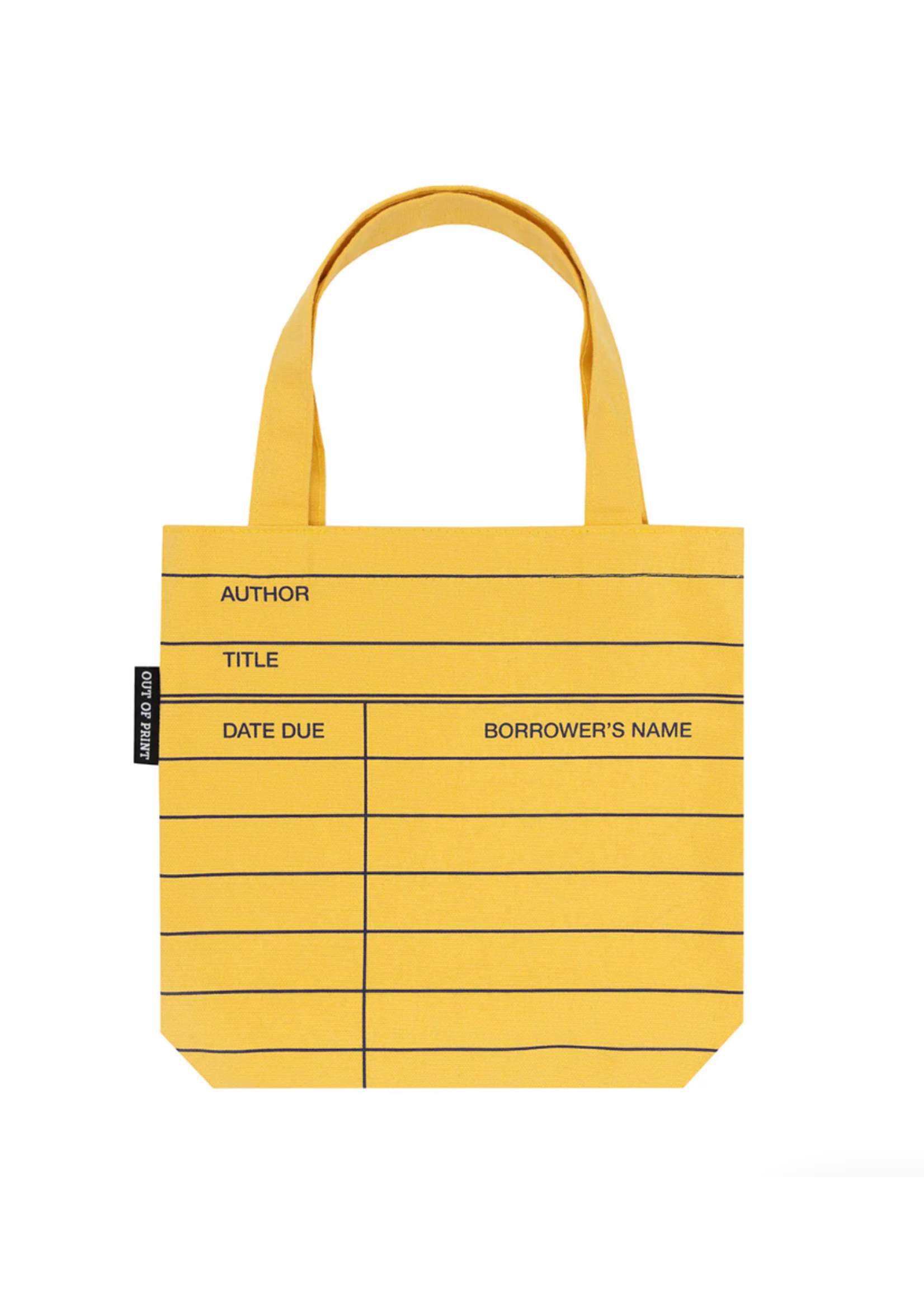 Out of Print Library Card Yellow Kids Tote