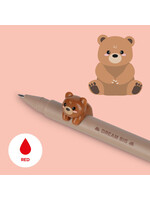 Legami Lovely Friends Gel Pen Brown Bear Dream Big