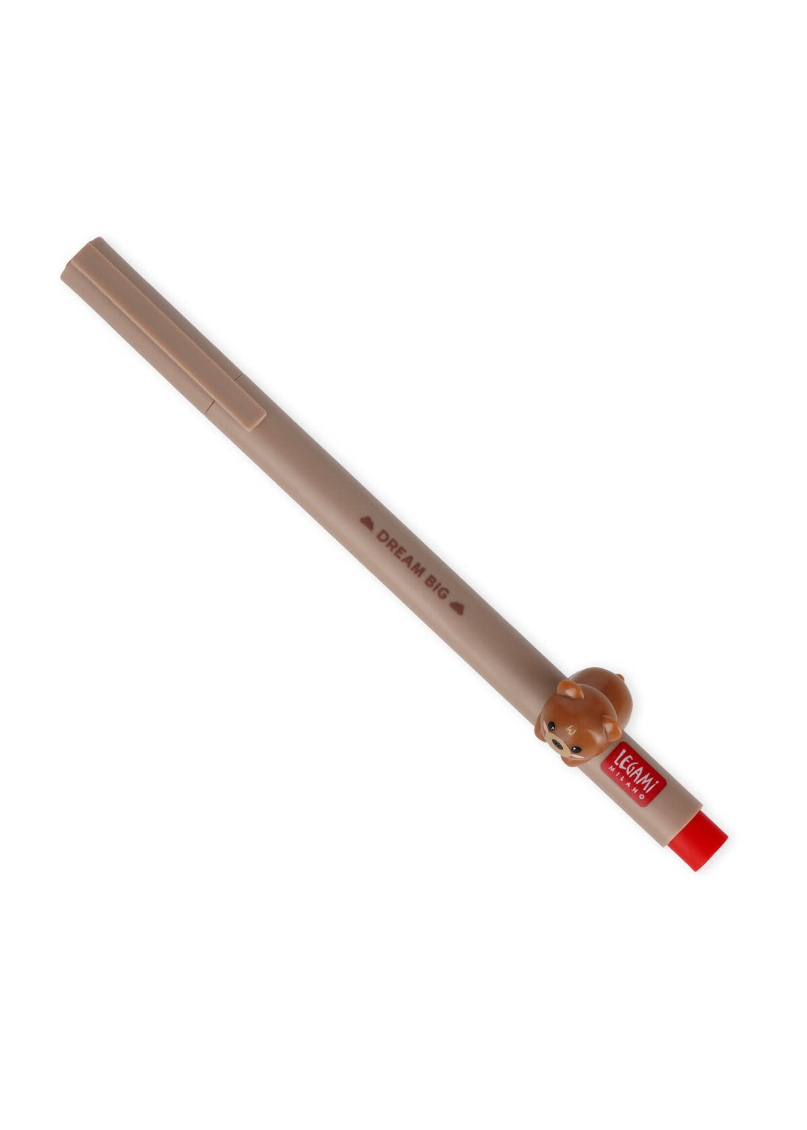 Legami Lovely Friends Gel Pen Brown Bear Dream Big