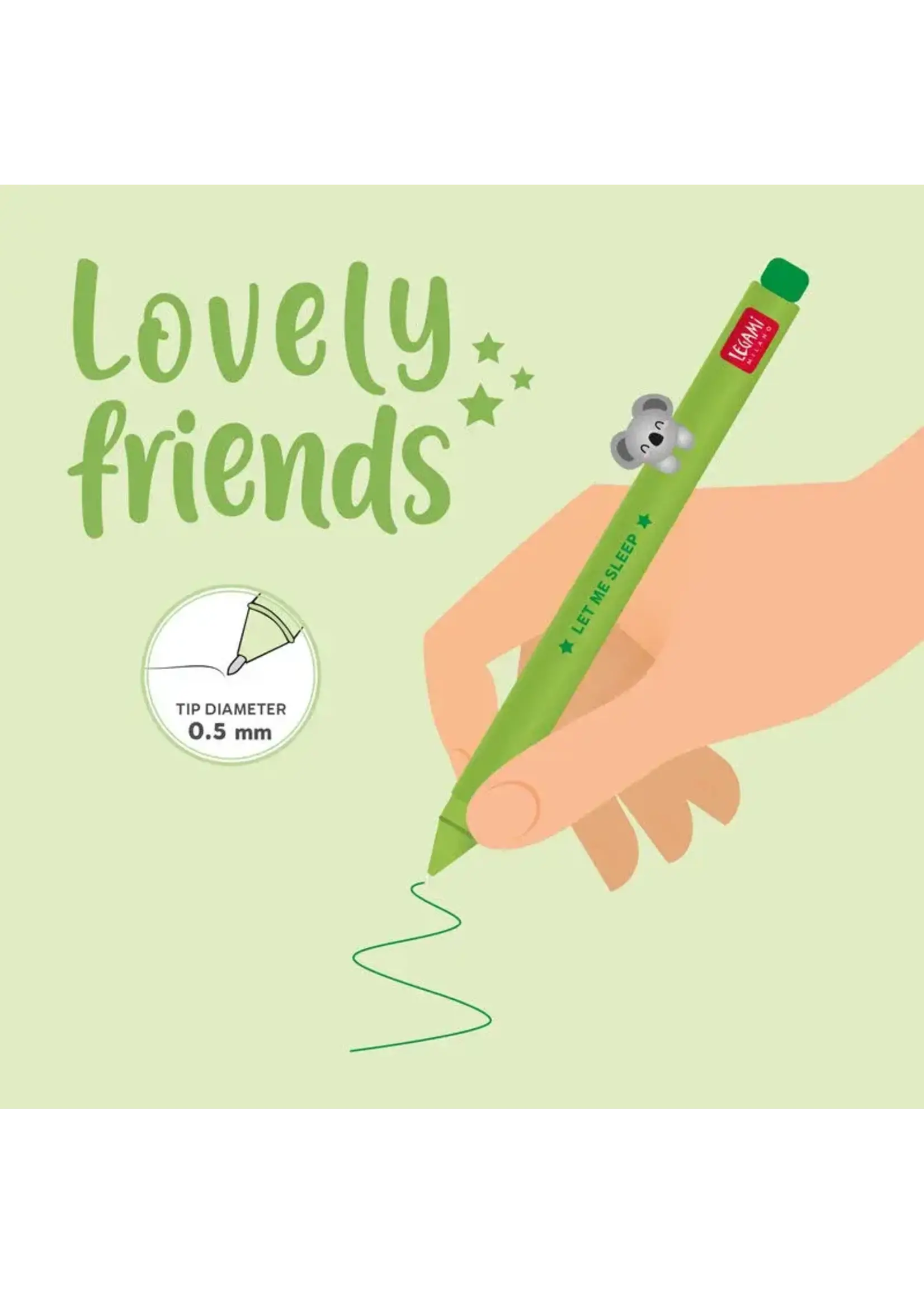Legami Lovely Friends Gel Pen Koala Let Me Sleep
