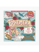 Peter Pauper Press Ephemera Coloring Book