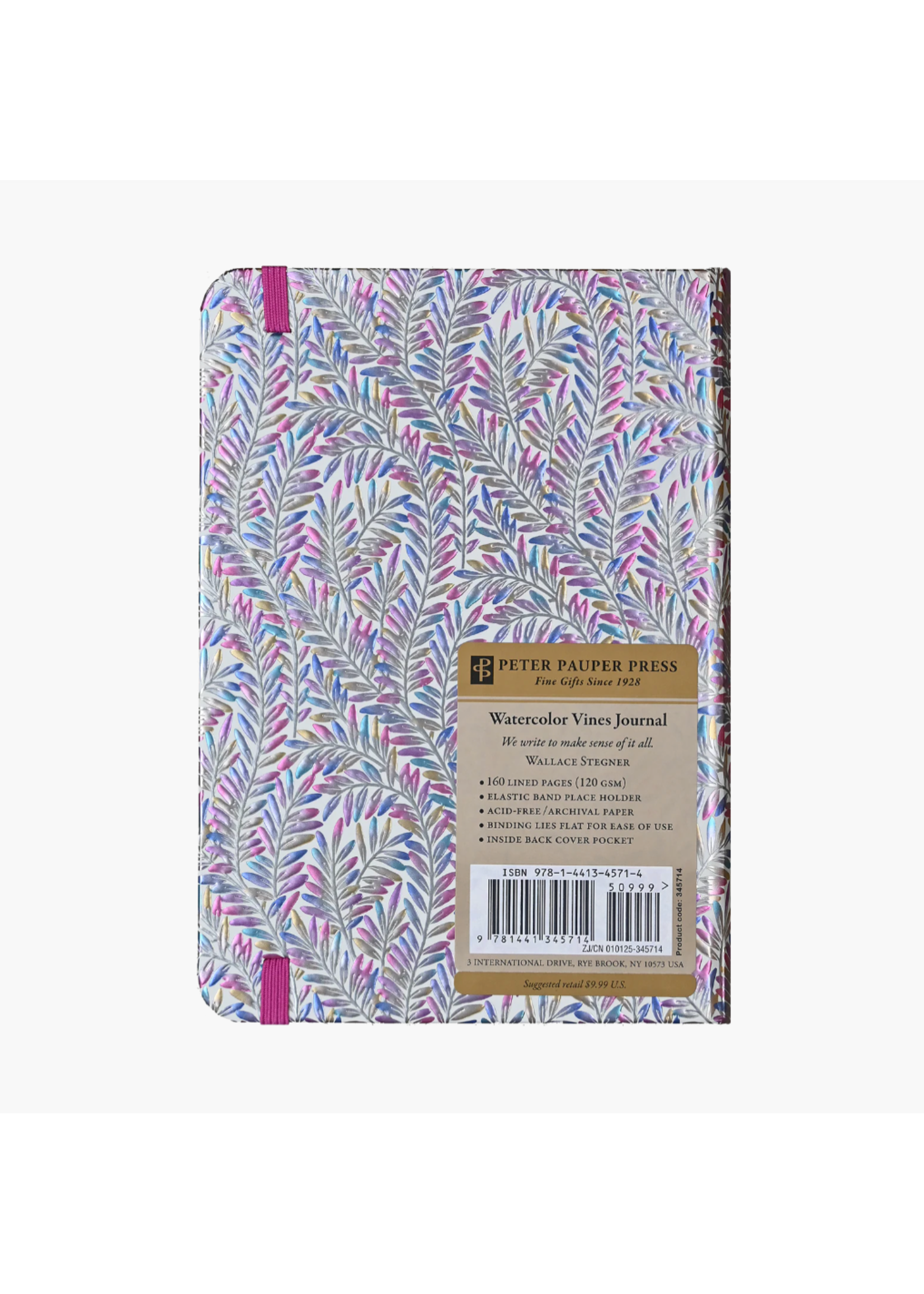 Peter Pauper Press Watercolor Vines Journal