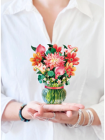 Fresh Cut Paper Dear Dahlia Mini Pop Up Flower Bouquet