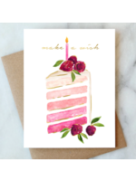 Abigail Jayne Make a Wish Birthday Cake Slice