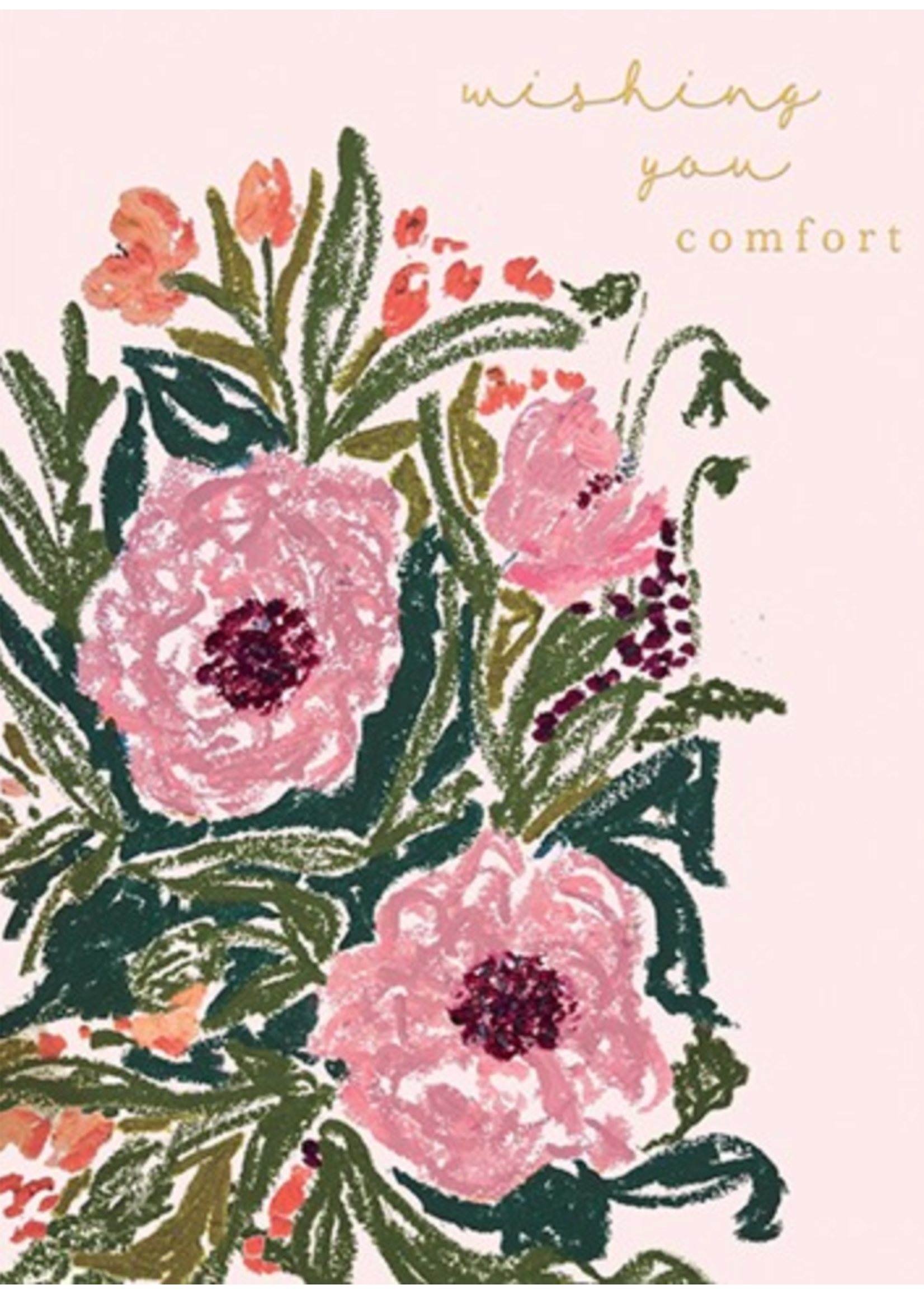 Calypso Cards Pink Bouquet Wishing You Comfort