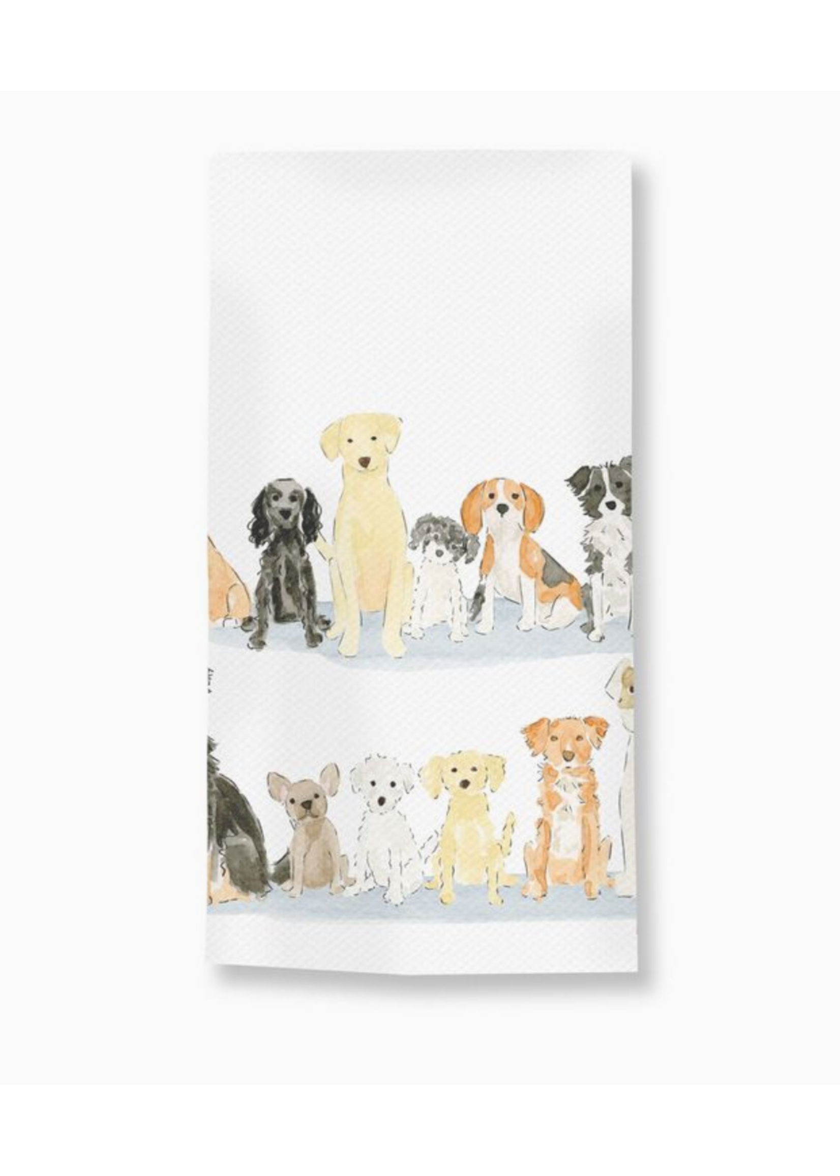 Almeida Illustrations Pup Pack Tea Towel