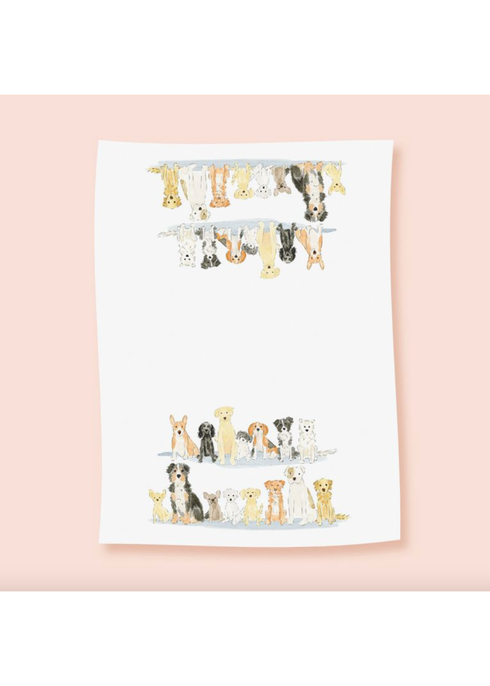 Almeida Illustrations Pup Pack Tea Towel