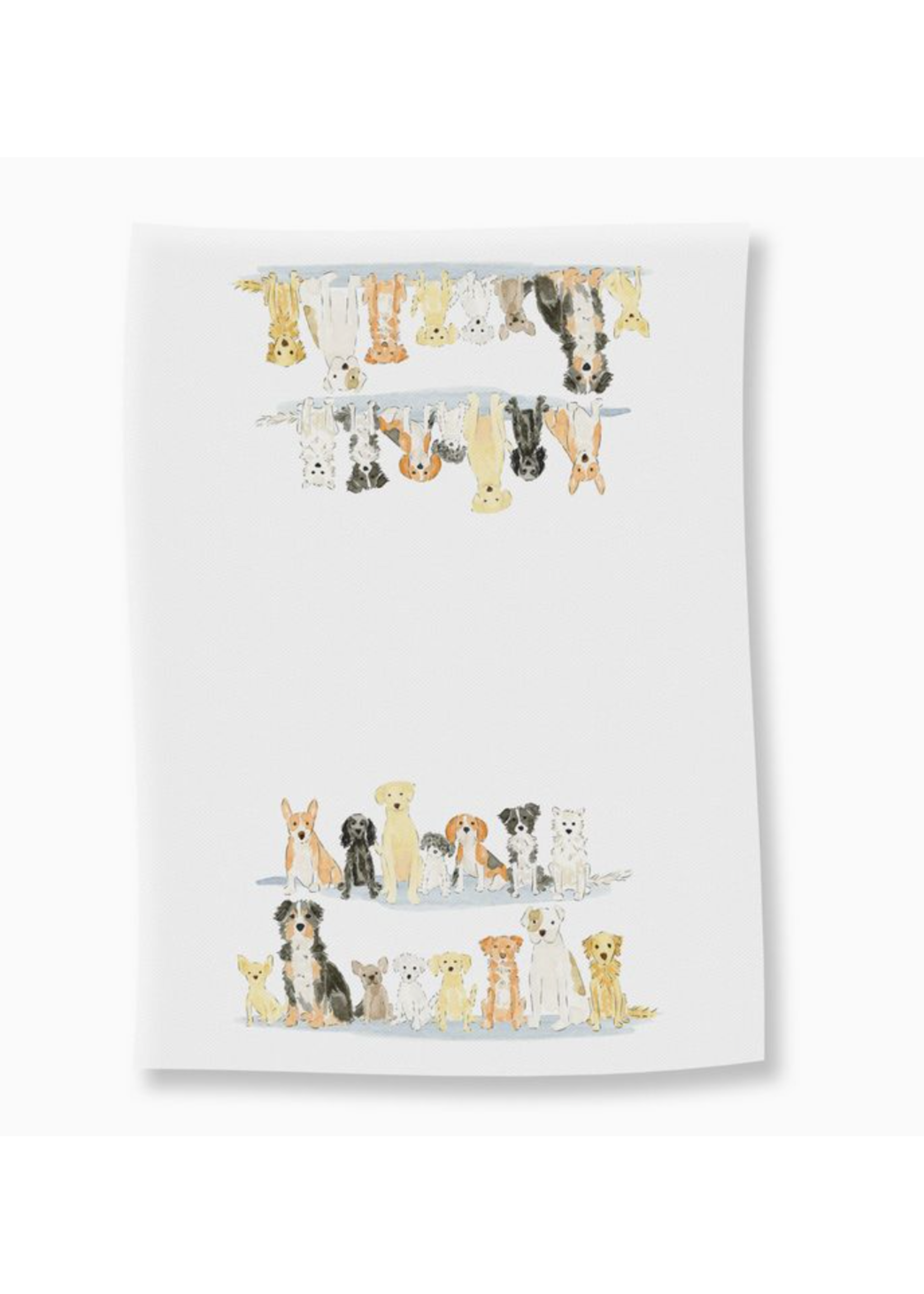 Almeida Illustrations Pup Pack Tea Towel