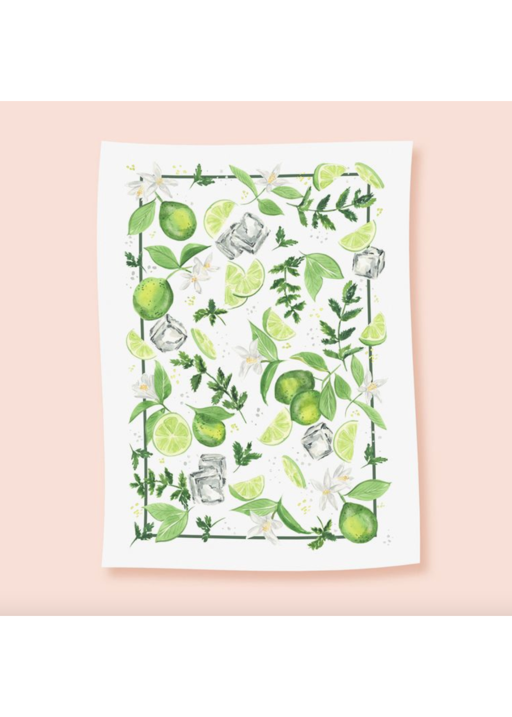 Almeida Illustrations Mojito Tea Towel