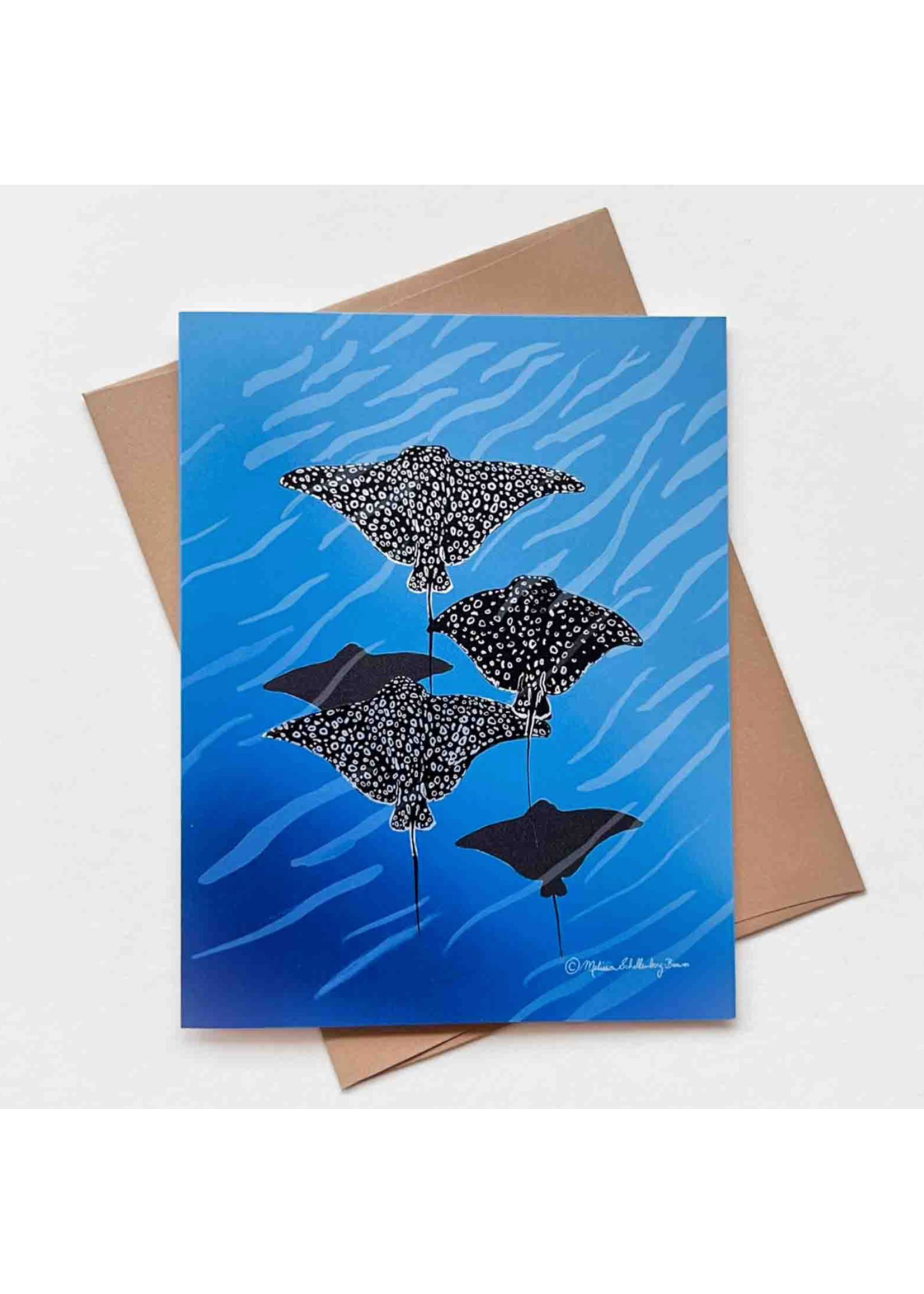 True North Creations Stingray Group Greeting Card