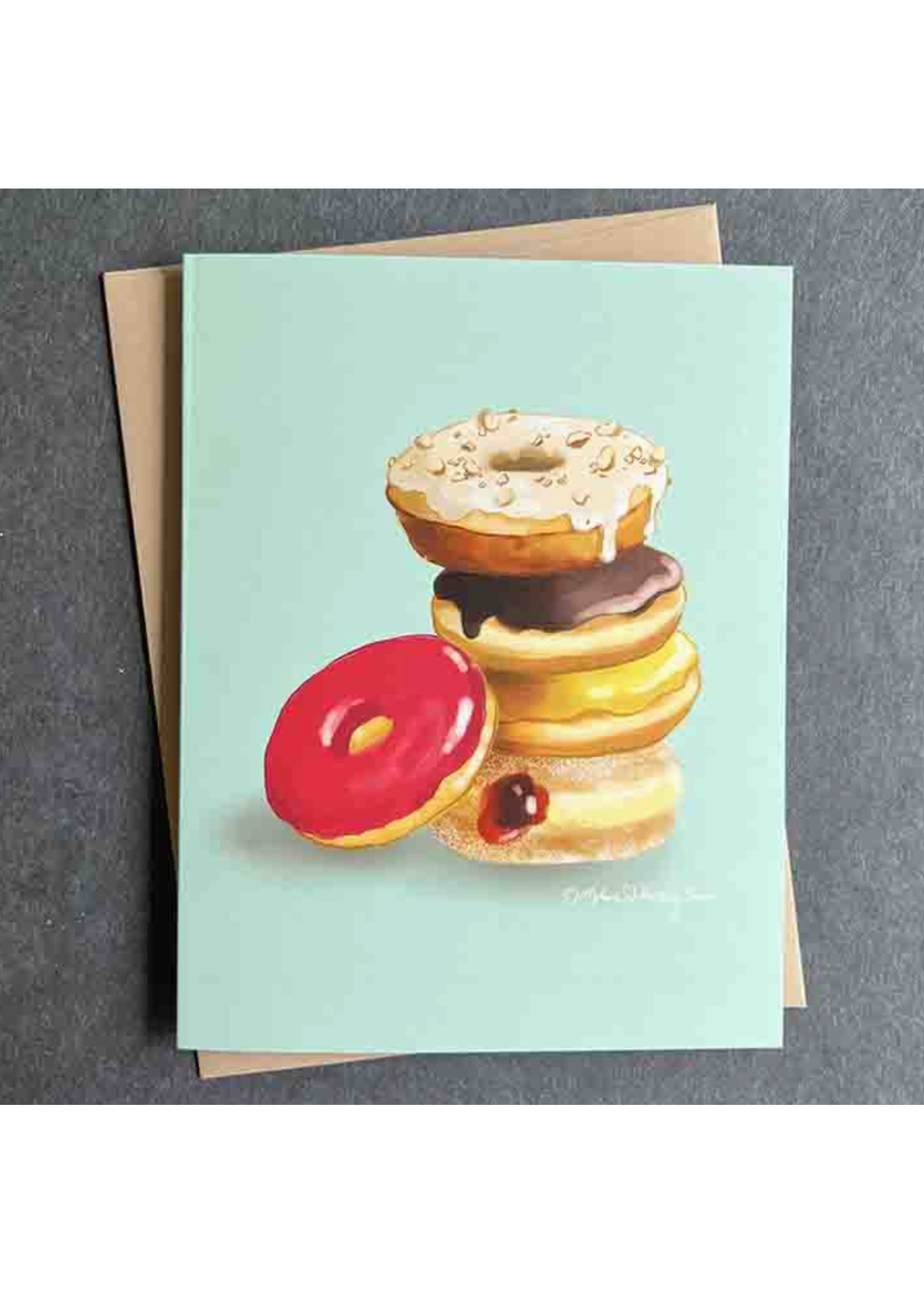 True North Creations Donut Tower Greeting Card
