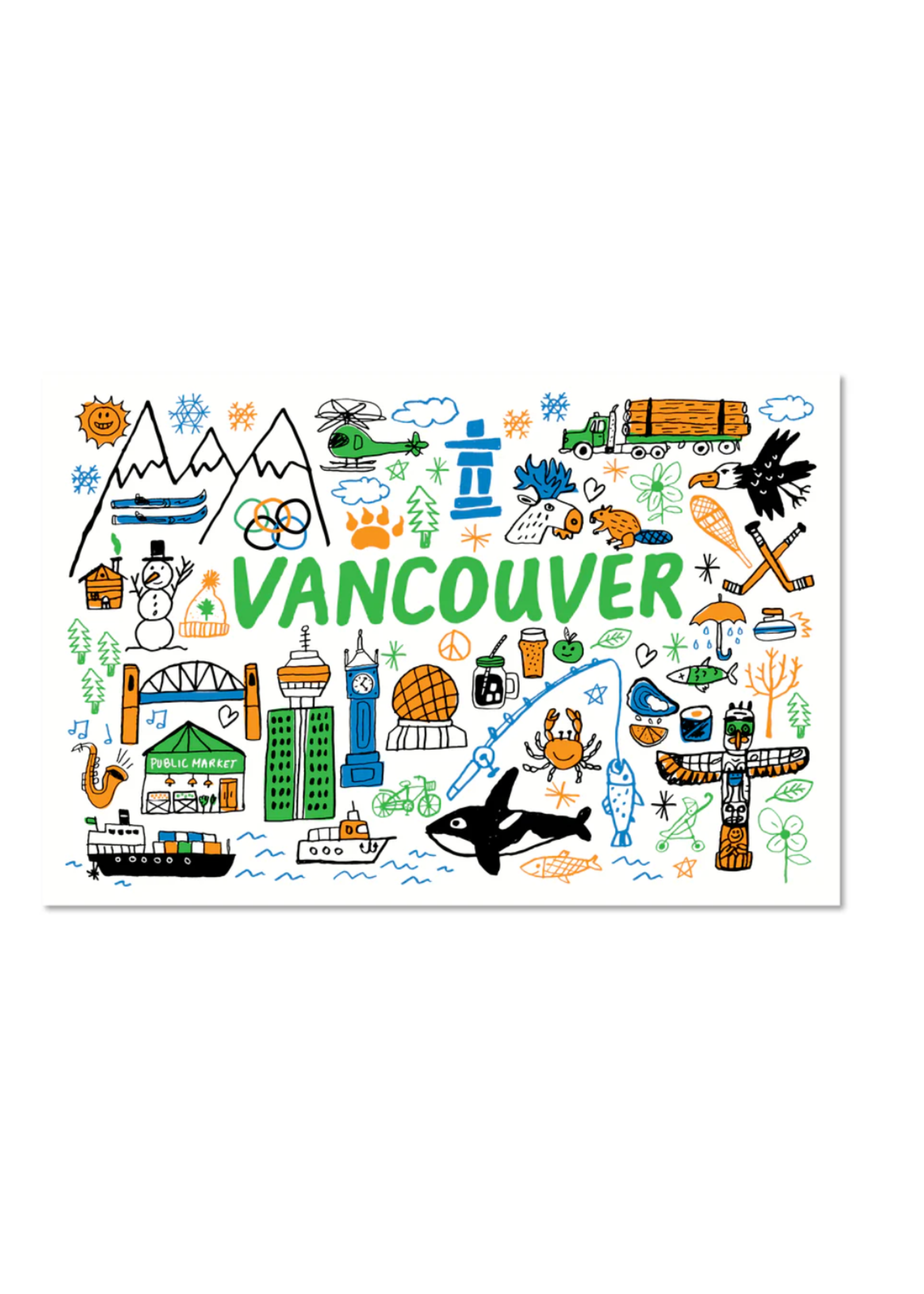 Paperole Top Vancouver Postcard