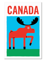 Paperole Panache Moose Postcard
