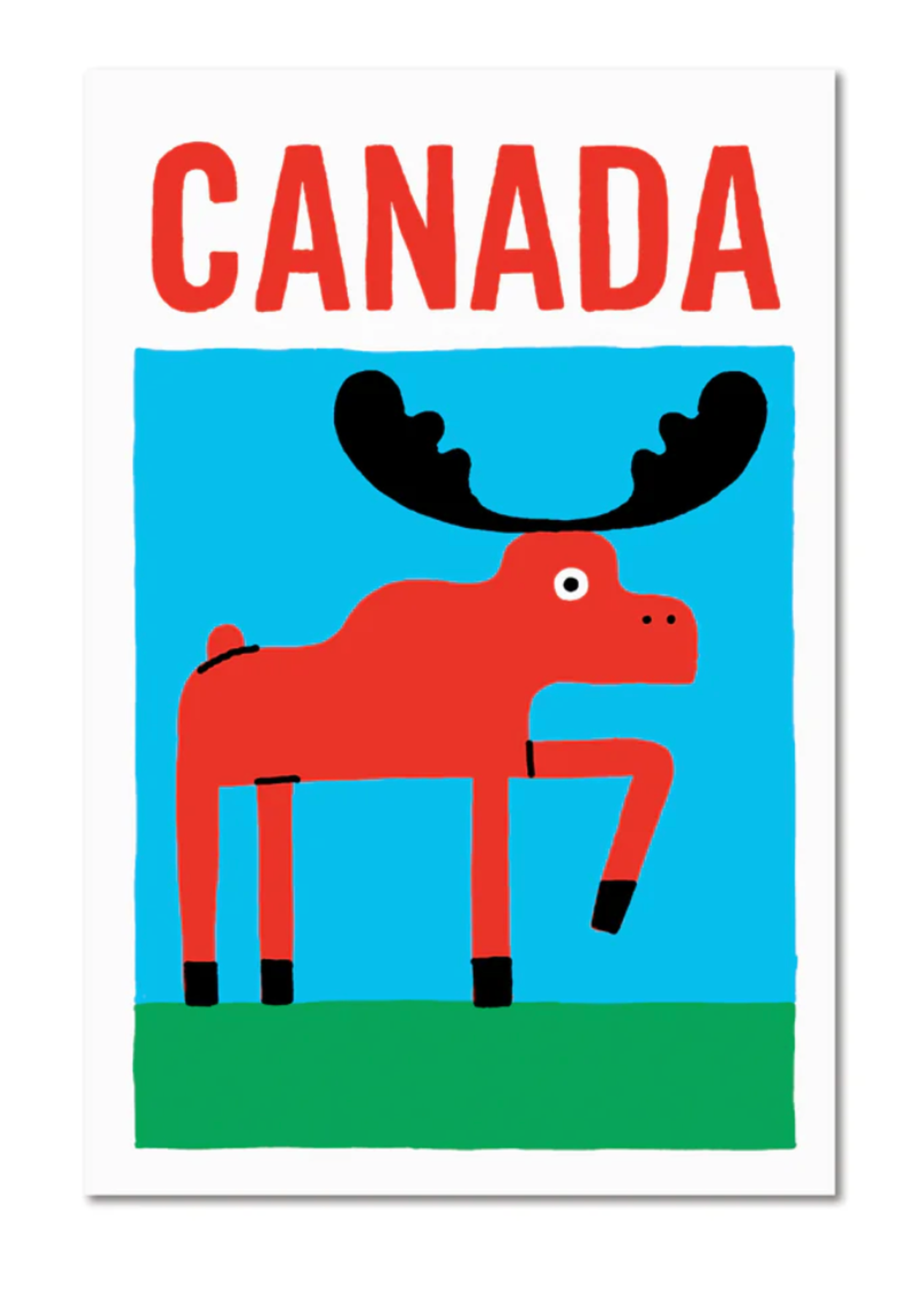 Paperole Panache Moose Postcard